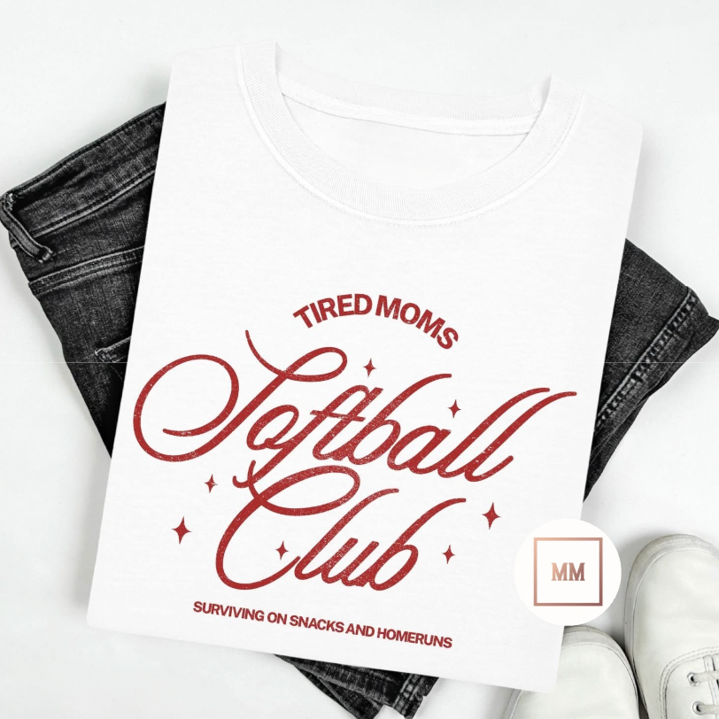 Tired Mom Softball Club Sweatshirt