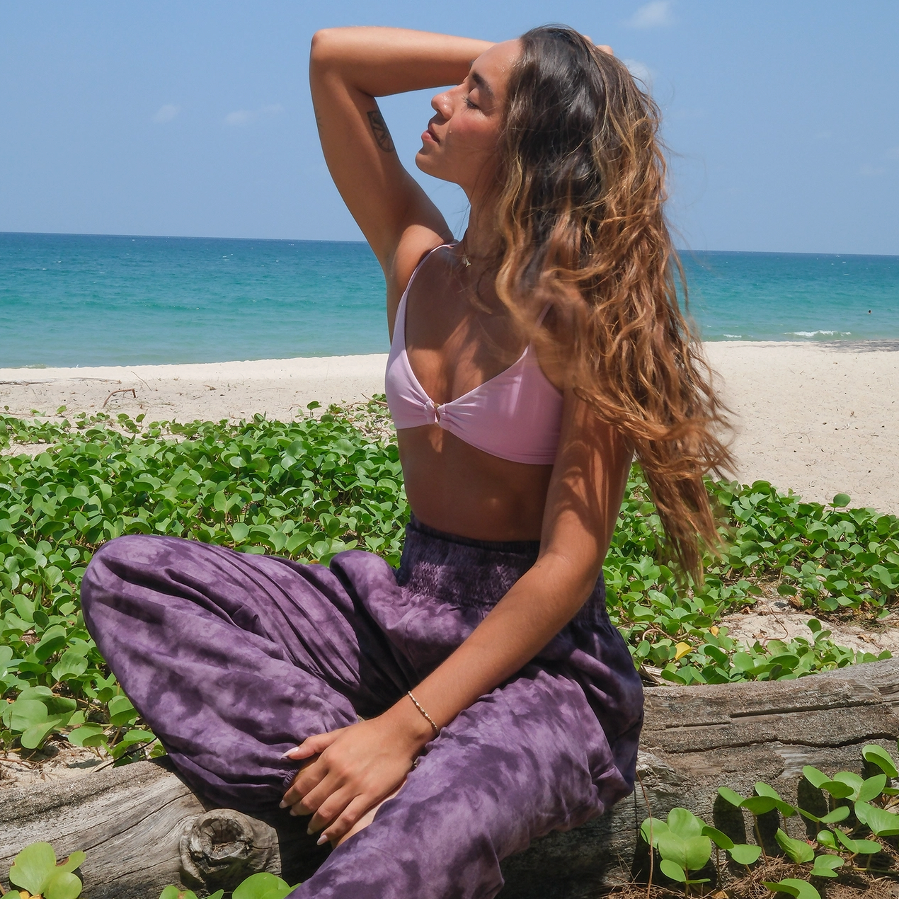 Plum Paradise Harem Pants
