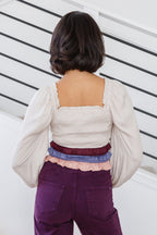 The Shirley Smocked Ruffle Blouse