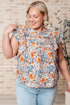 The Something Peaceful Flutter Sleeve Blouse