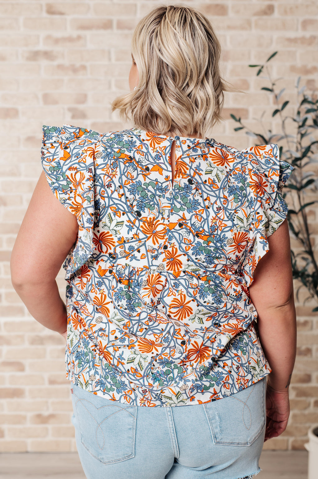 The Something Peaceful Flutter Sleeve Blouse