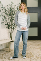 The That's What I Like Raglan Patchwork Long Sleeve Top
