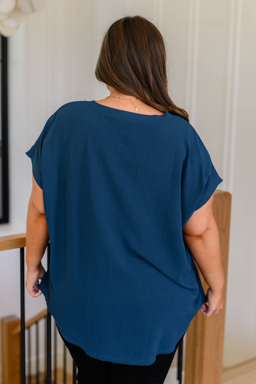Very Much Needed V-Neck Top- Teal