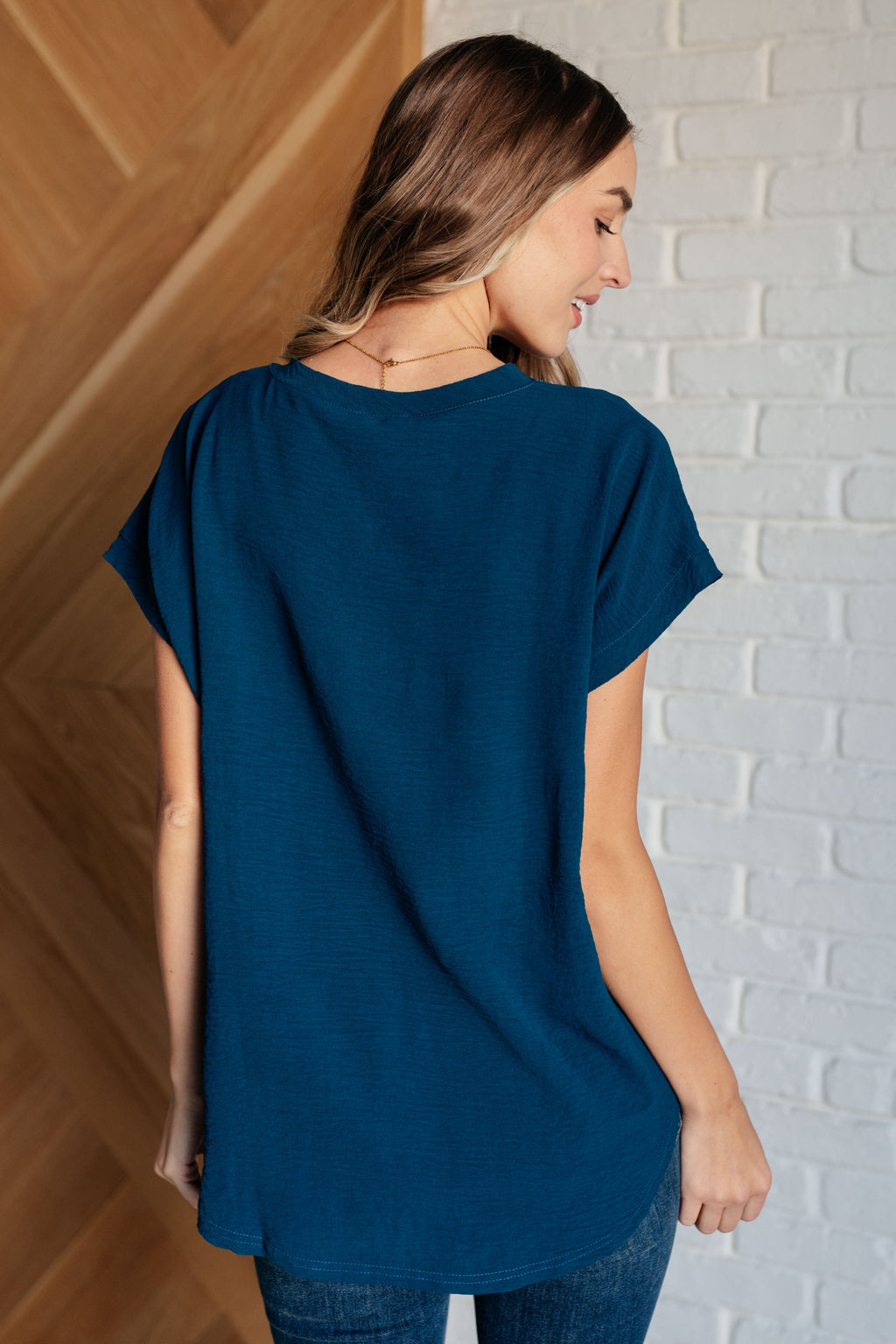Very Much Needed V-Neck Top- Teal