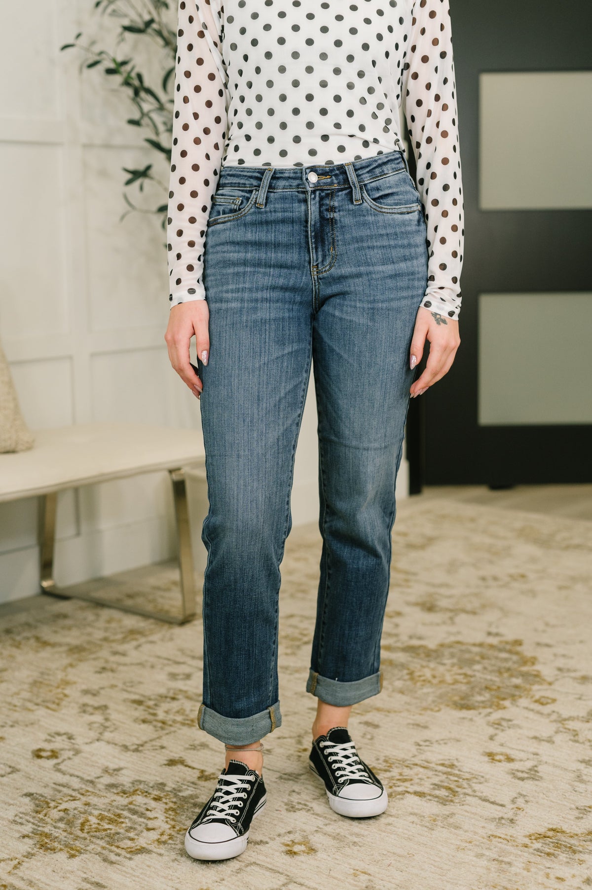Mid Rise Boyfriend Jean - Everyday Indigo