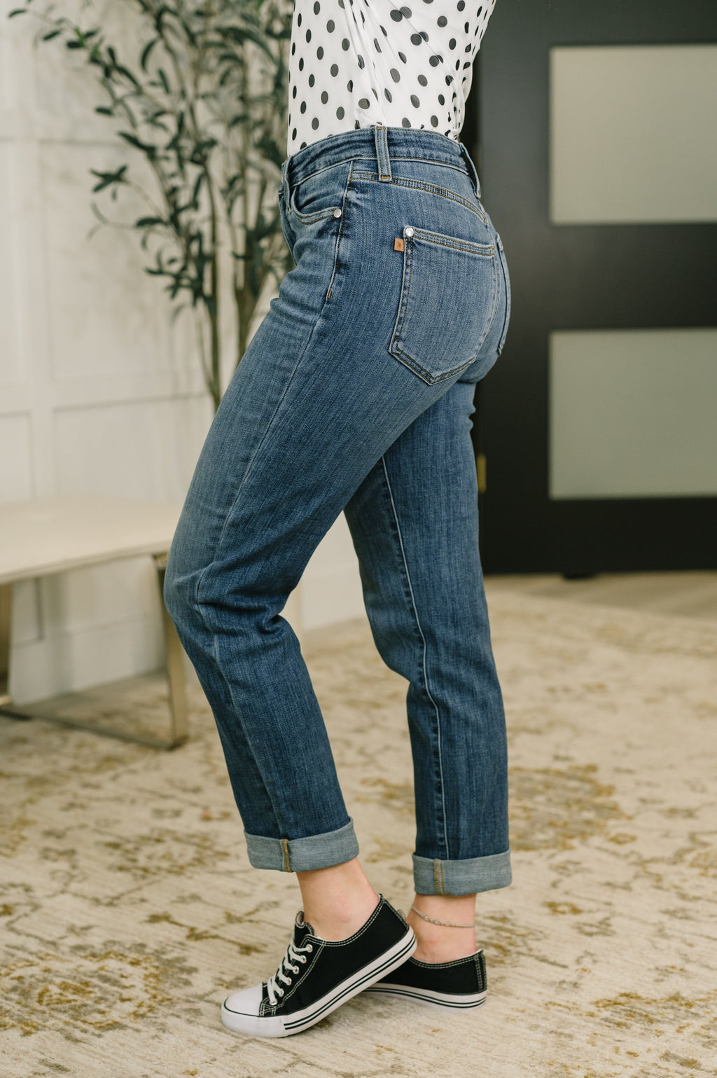 Mid Rise Boyfriend Jean - Everyday Indigo