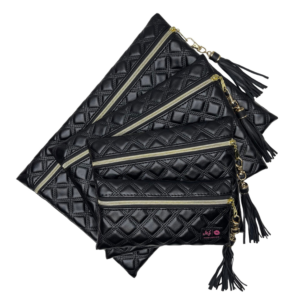 Heirloom Black Reserve Makeup Junkie Bags