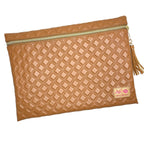 Heirloom Cognac Makeup Junkie Bags
