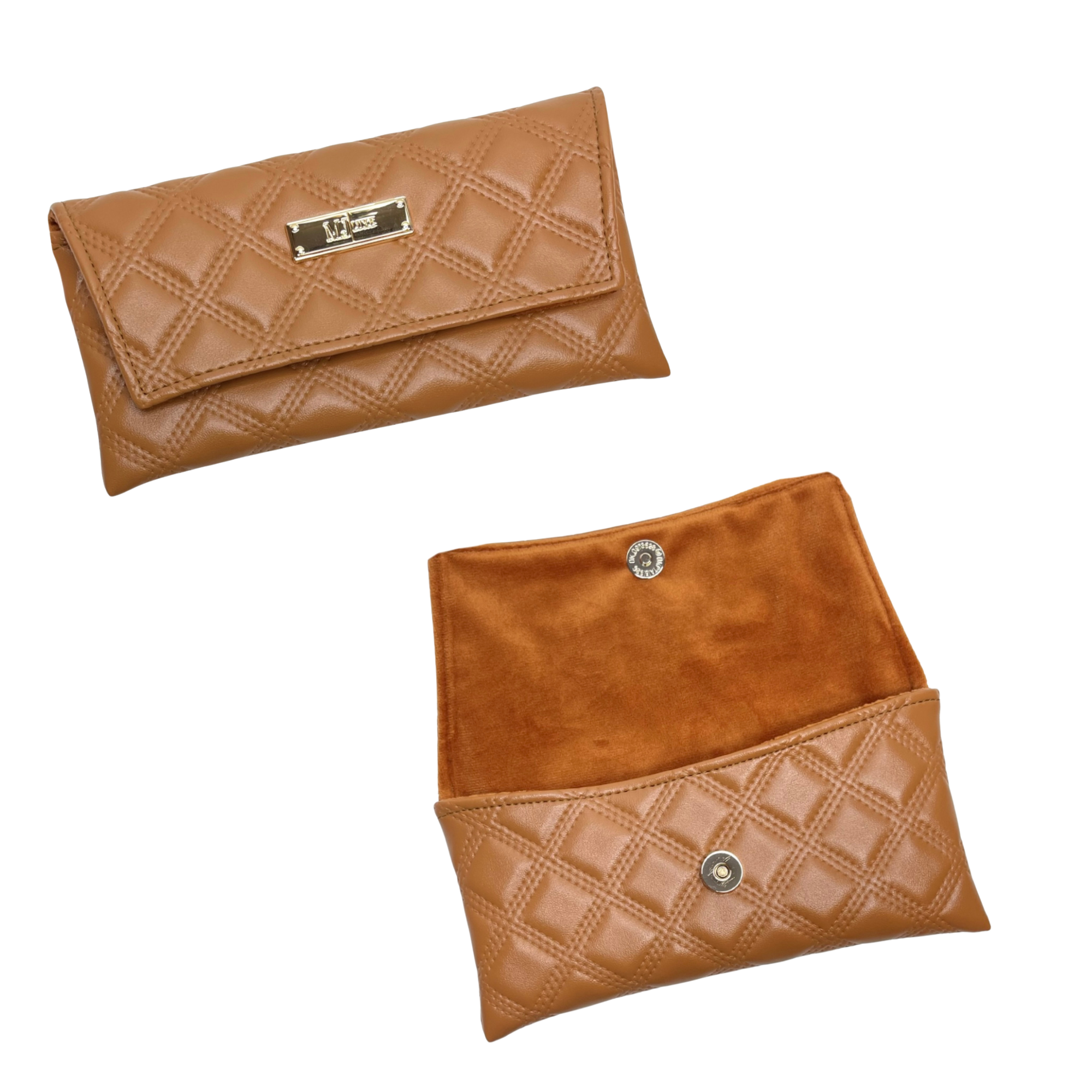 Heirloom Cognac Makeup Junkie Bags