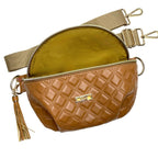 Heirloom Cognac Makeup Junkie Bags