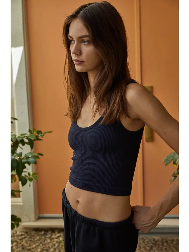Salty Air Reversible Tank- Black