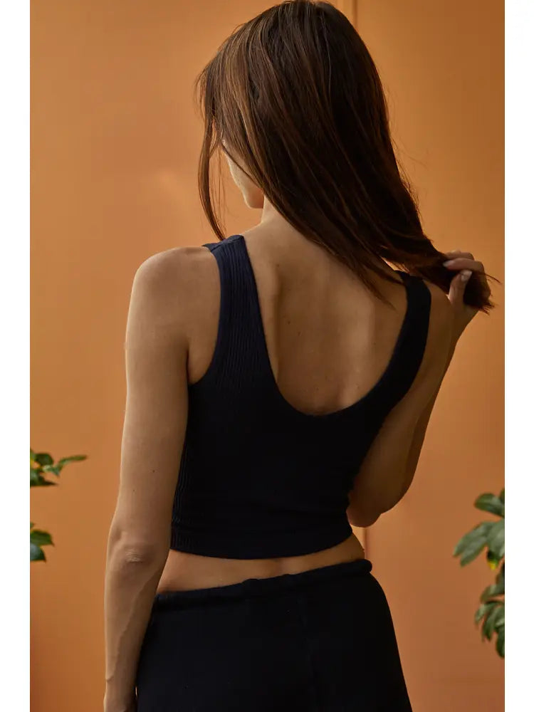 Salty Air Reversible Tank- Black