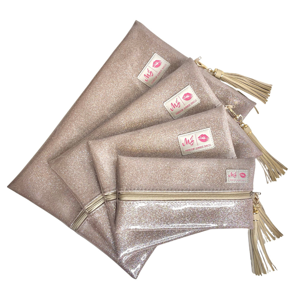 Stardust Champagne Makeup Junkie Bags