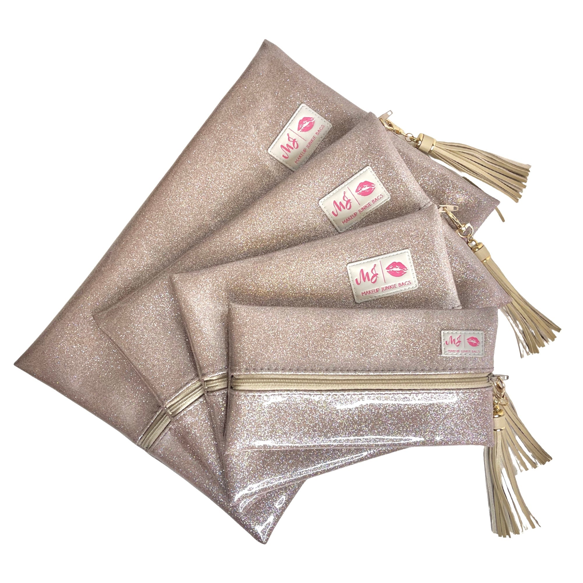 Stardust Champagne Makeup Junkie Bags