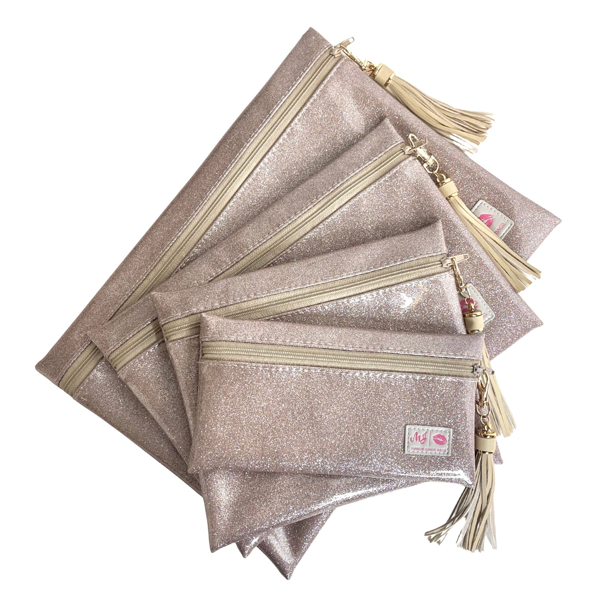 Stardust Champagne Makeup Junkie Bags