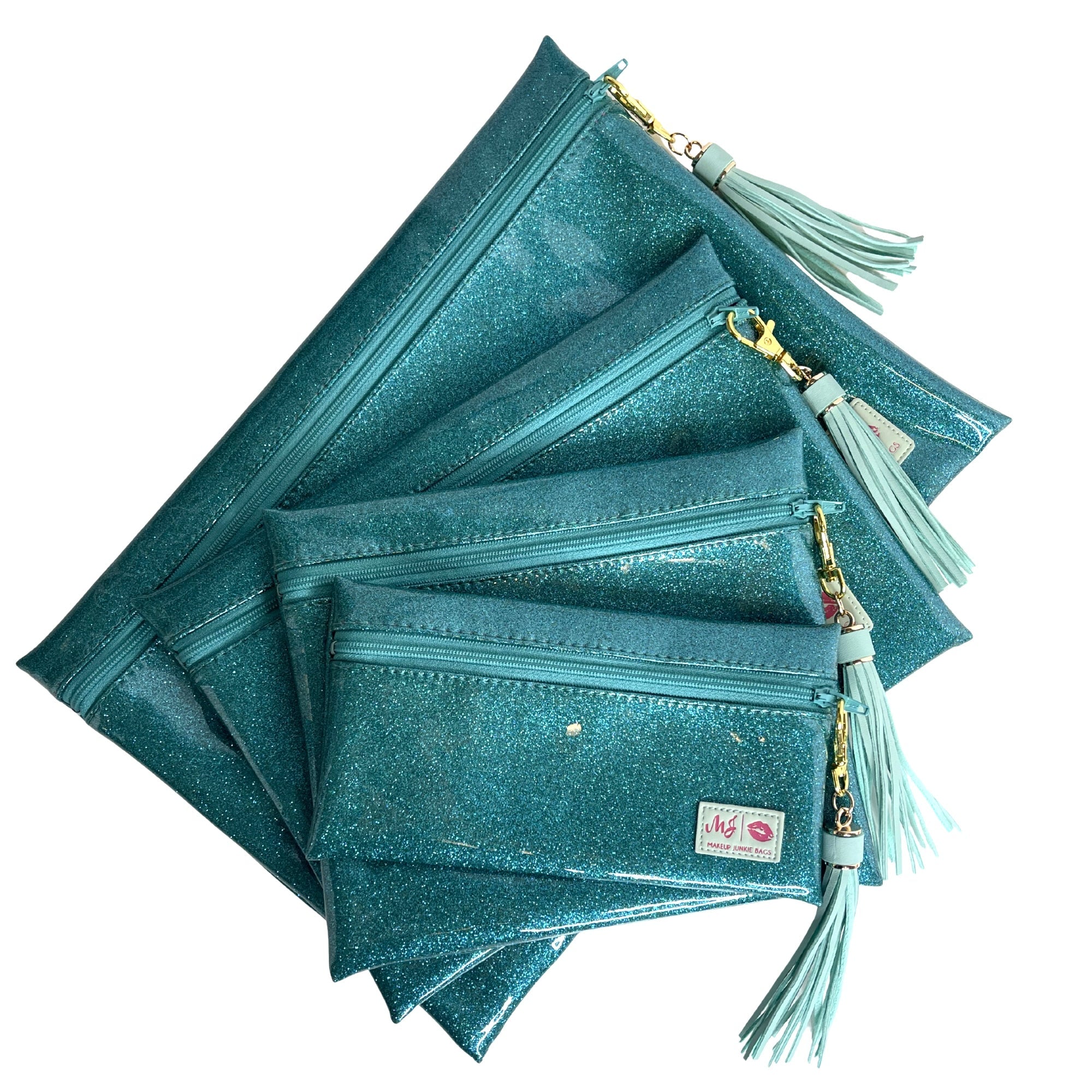 Stardust Turquoise Makeup Junkie Bags