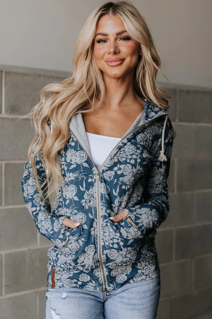 Twilight Bloom Ampersand FullZip Sweatshirt
