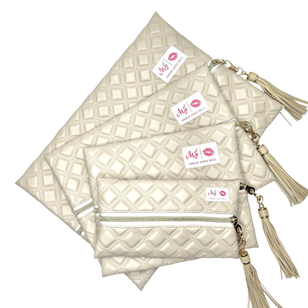 Heirloom Linen Makeup Junkie Bags