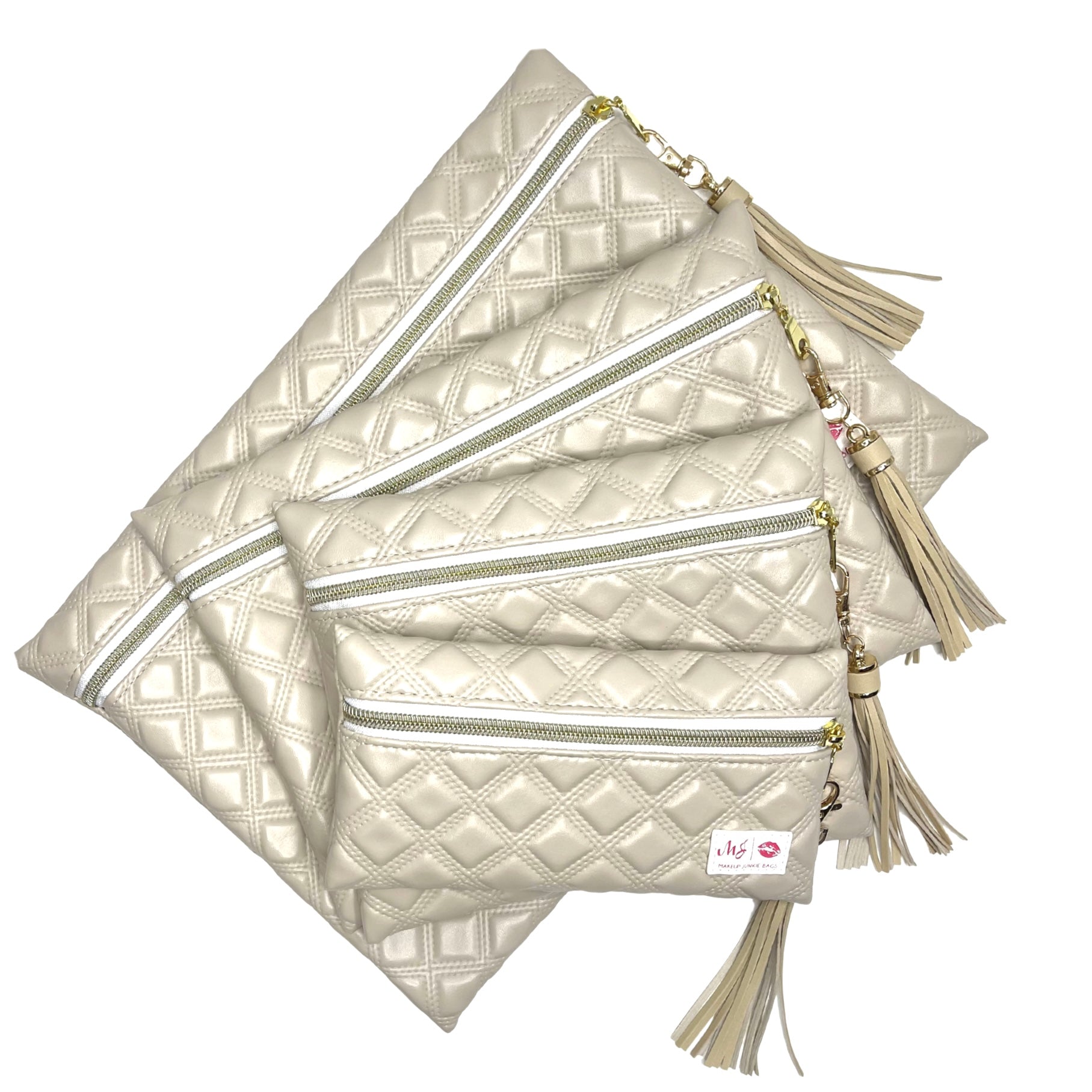 Heirloom Linen Makeup Junkie Bags